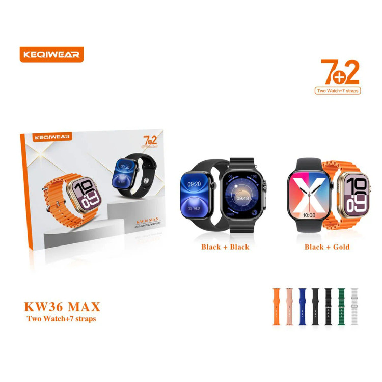 خرید ساعت هوشمند ۲ عددی kw36max