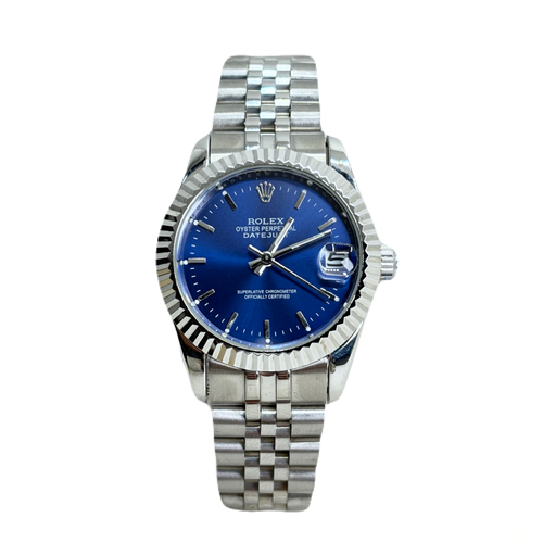 ساعت مچی زنانه رولکس صفحه سورمه ای کد۲۶8