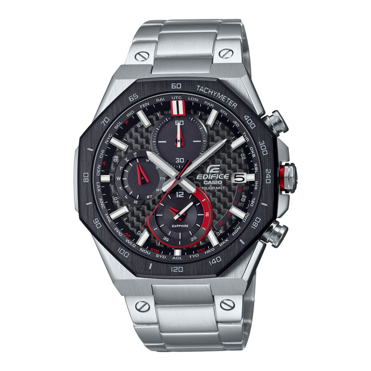 ساعت کاسیو ادیفایس EQW-A2100 مردانه سیلور مشکی Casio-5935-G