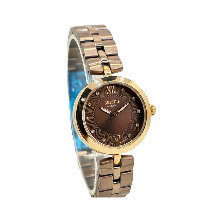 خرید ساعت مچی زنانه سیکو رنگ کافی کالر کد ۲۹3