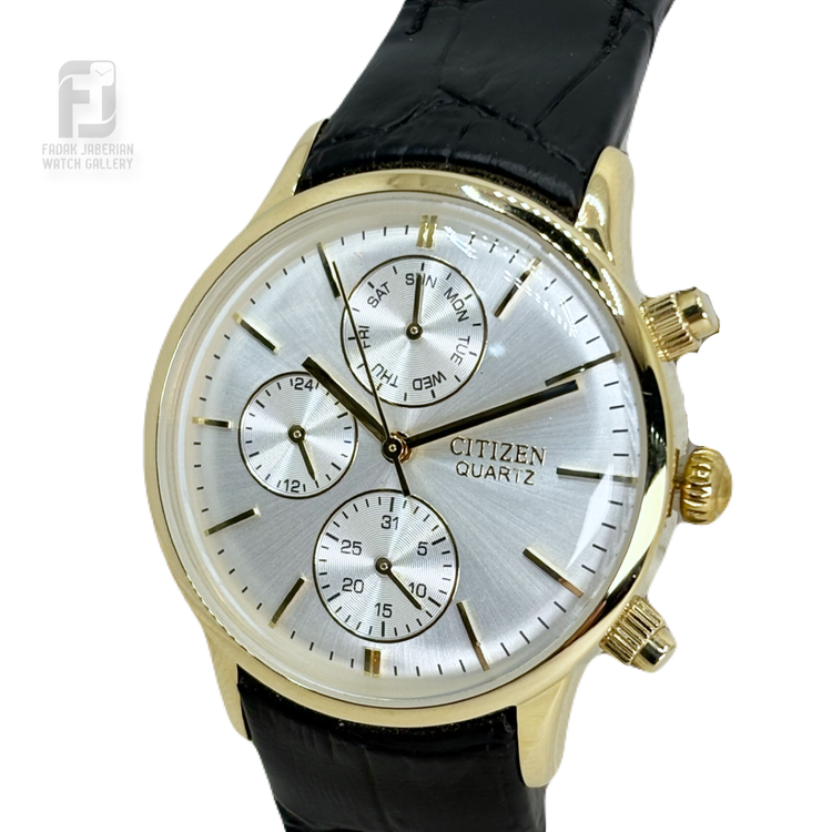 ساعت مچی زنانه citizen سه موتور کد ۳۴2