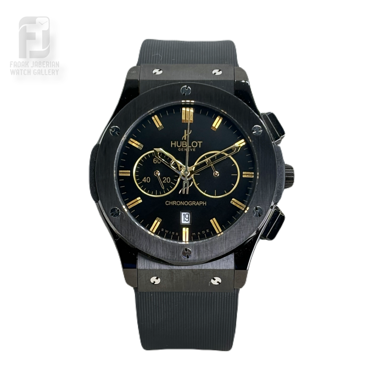 ساعت مچی مردانه هابلوت سه موتوره رنگ مشکی