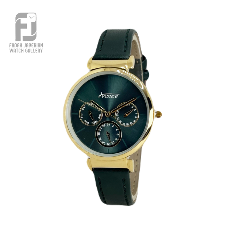 ساعت مچی زنانه سه موتور ونیز رنگ سبز کد ۳۶3