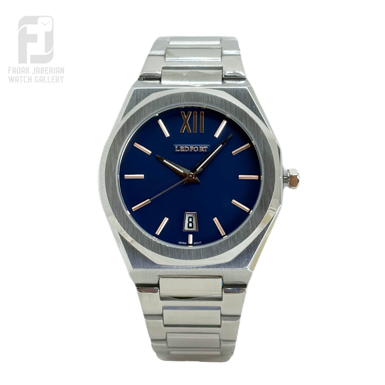 ساعت مچی مردانه led fort اورجینال کلاسیک صفحه سورمه ای کد ۳۹5