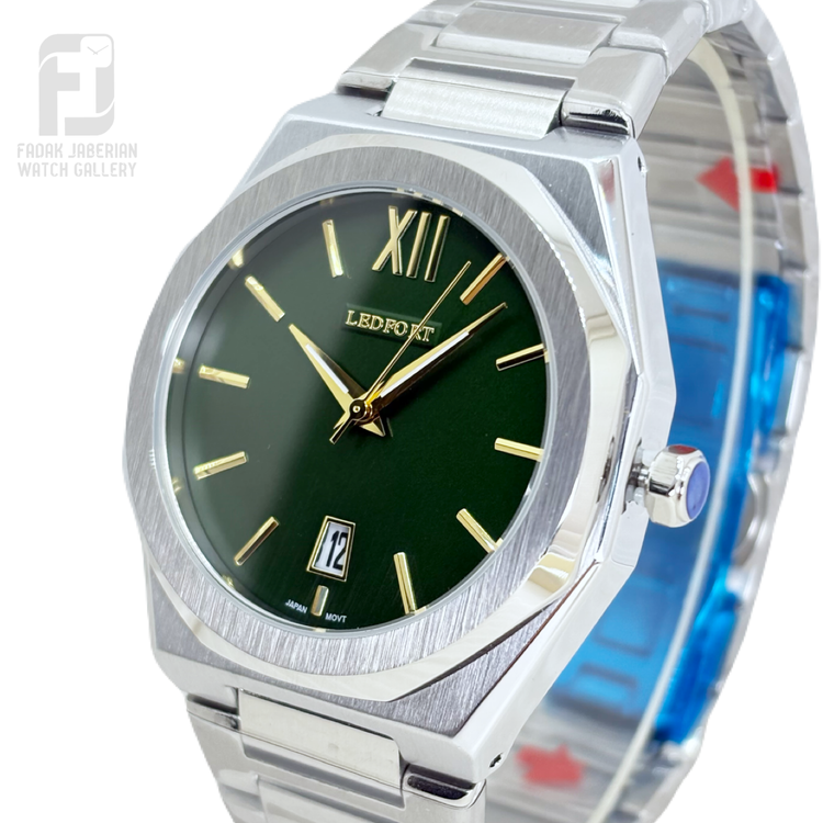 خرید ساعت مچی مردانه لدفورت اورجینال صفحه سبز