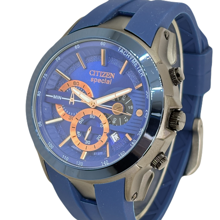 ساعت مچی مردانه citizen سه موتور بند پیو کد ۴۰2