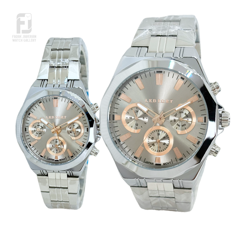 ساعت مچی ست زنانه و مردانه لدفورت اورجینال کد۴۴2