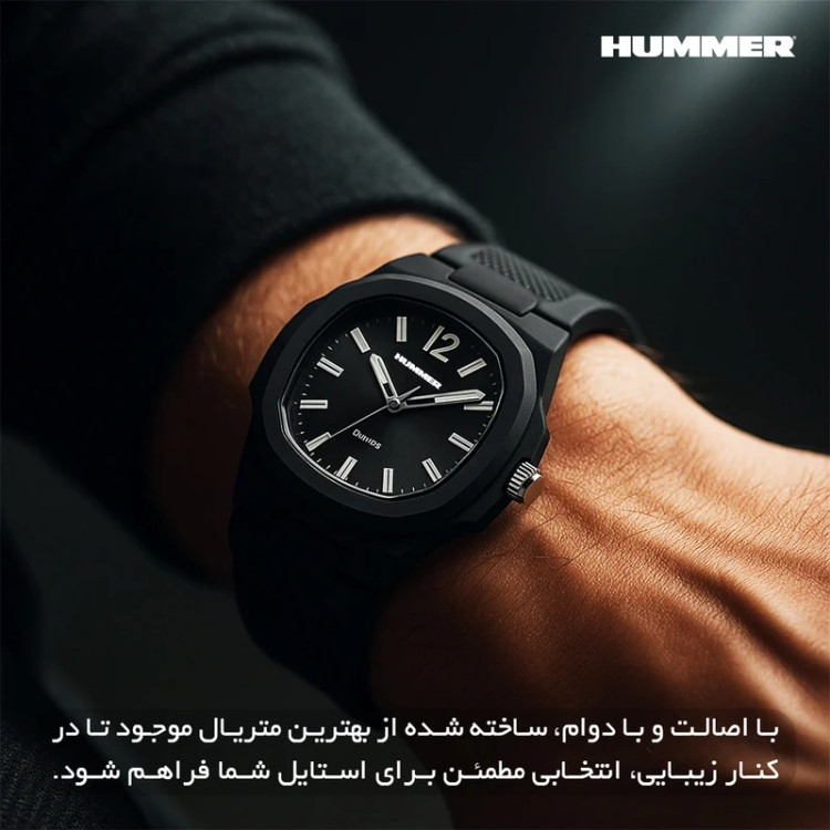 ساعت مچی عقربهای مردانه هامر Hummer اصلی مدل HM1102-C3