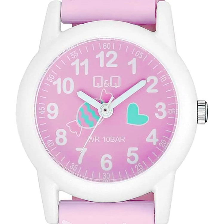 ساعت مچی عقربه ای دخترانه Q&Q مدل VR99J011Y