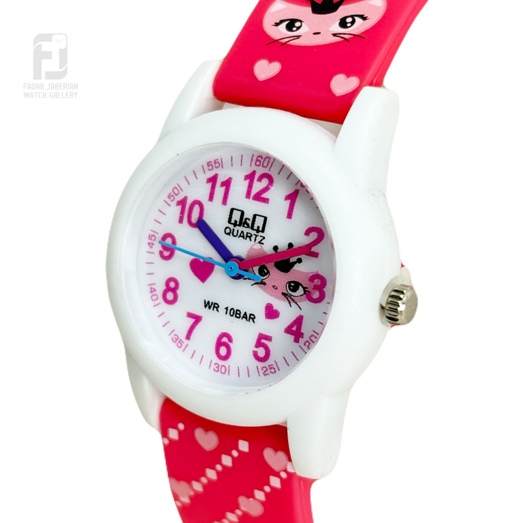 خرید ساعت مچی عقربه ای دخترانه کیو اند کیو ارزان