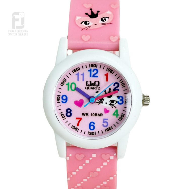 ساعت مچی عقربه ای دخترانه Q&Q کد ۴۸0