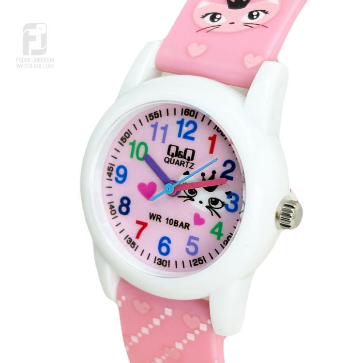 خرید ساعت مچی عقربه ای دخترانه کیو اند کیو