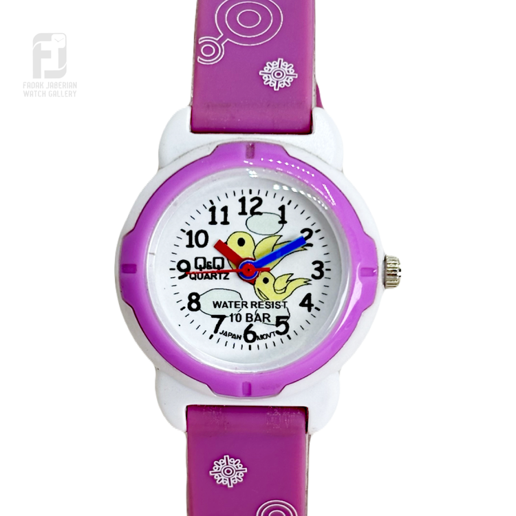 ساعت مچی دخترانه کیو اند کیو اورجینال ضد اب