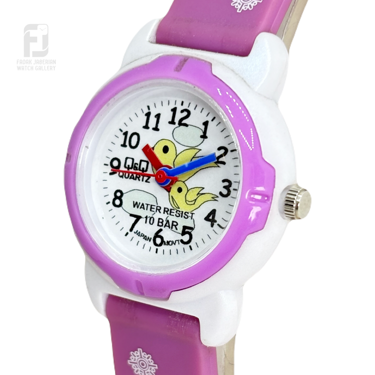 ساعت مچی عقربه ای دخترانه Q&Q اورجینال کد ۴۸1