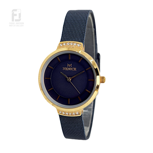 ساعت مچی زنانه ونیز اورجینال رنگ سورمه ای کد۵۱7