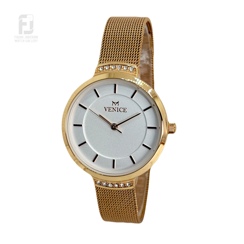 خرید ساعت مچی زنانه ونیز اورجینال رنگ رزگلد کد۵۱8