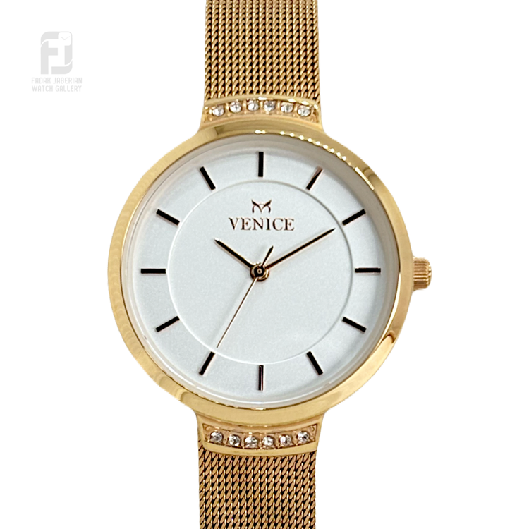 ساعت مچی زنانه ونیز اورجینال رنگ رزگلد