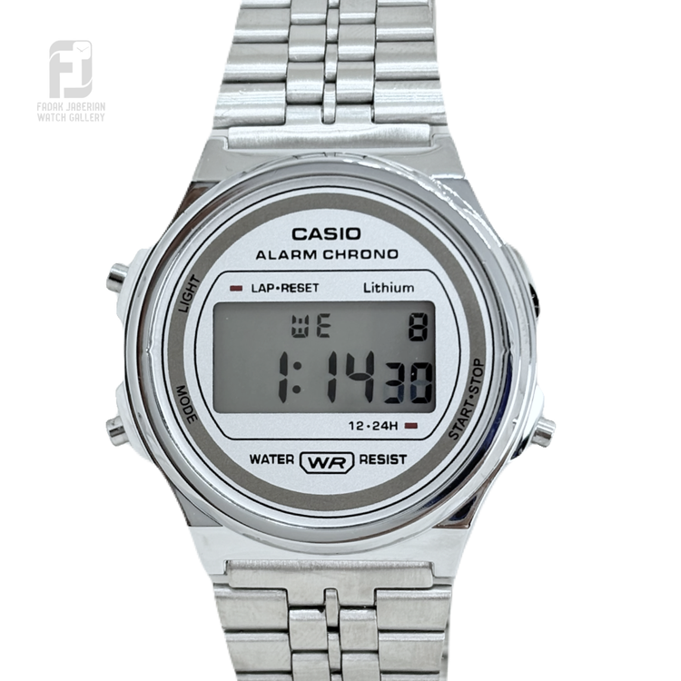ساعت مچی کاسیو نوستالوژی مدل A171WE-1A رنگ نقره ای