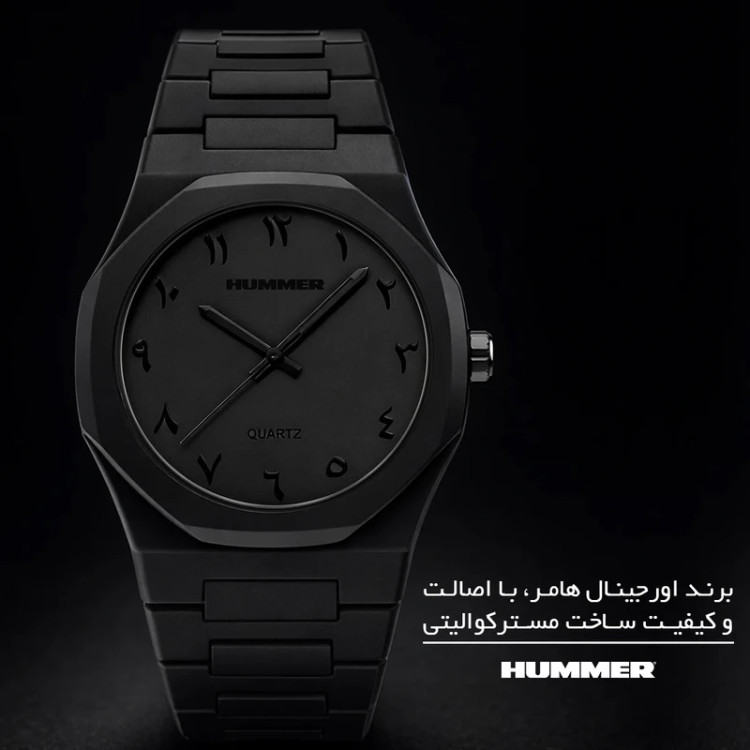 ساعت مچی عقربهای مردانه HUMMER اورجینال مدل پلی کربنات سبک رفرنس کد HM1108-C3