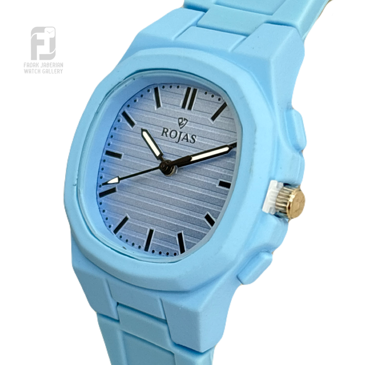 ساعت مچی دخترانه/زنانه بند پیو ROJAS ابی