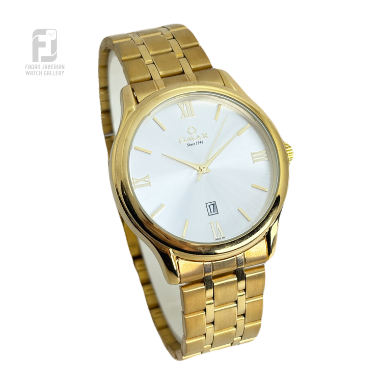 ساعت مچی مردانه omax اورجینال طلایی