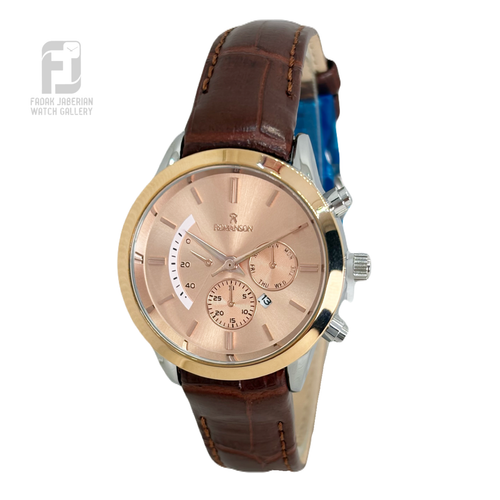ساعت زنانه romansin بند چرمی کد ۵۷5
