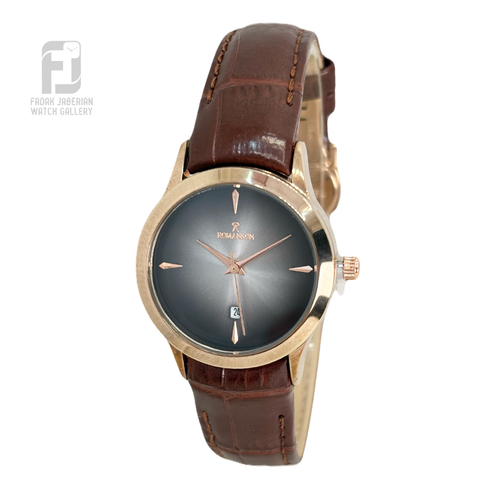 ساعت زنانه romanson بند چرمی کد ۵۷9