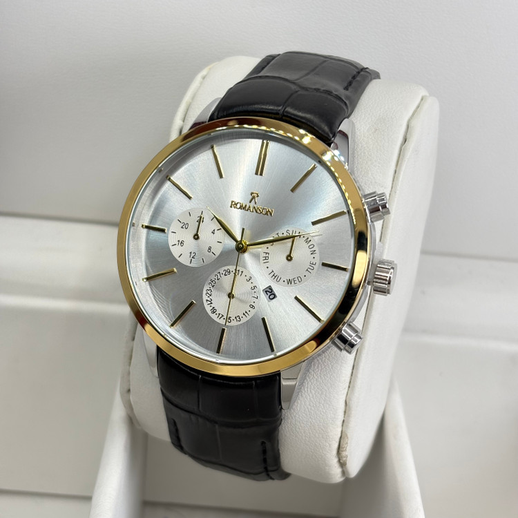 خرید ساعت مچی مردانه romanson بند چرمی