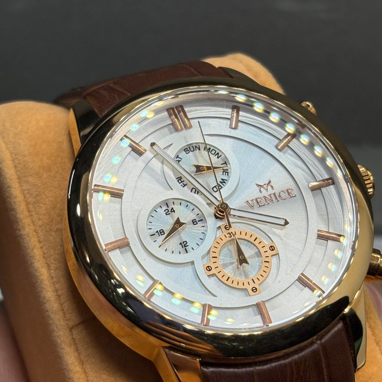 خرید ساعت مچی مردانه ونیز اورجینال سه موتور کد 156