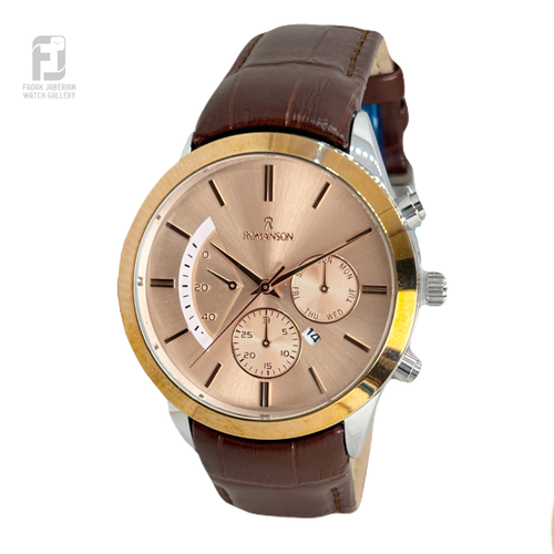 قیمت ساعت مچی مردانه رومانسون بند چرمی کد 600