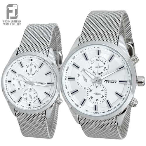 ساعت مچی ست زنانه و مردانه برند ونیز اورجینال کد ۶۲۴