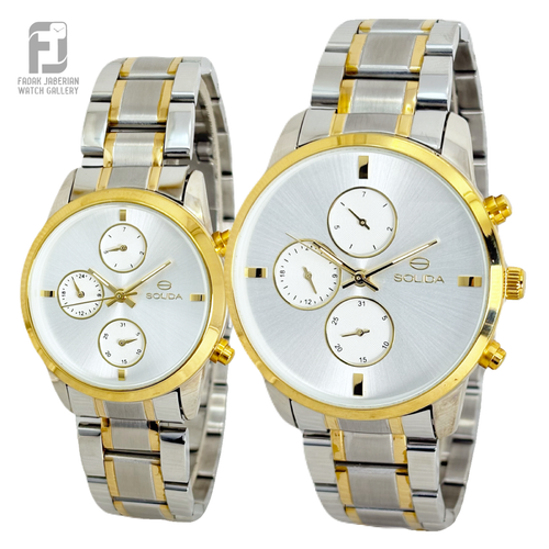 ساعت مچی ست زنانه و مردانه سولیدا اورجینال کد ۶۳۰