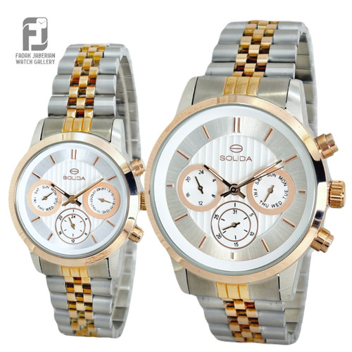 ساعت مچی ست زنانه و مردانه سولیدا اورجینال کد ۶۳۱