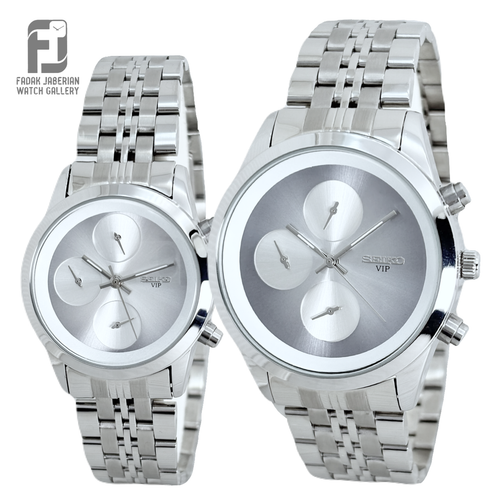 ساعت مچی ست زنانه و مردانه سیکو سه موتور کد ۶۳۷