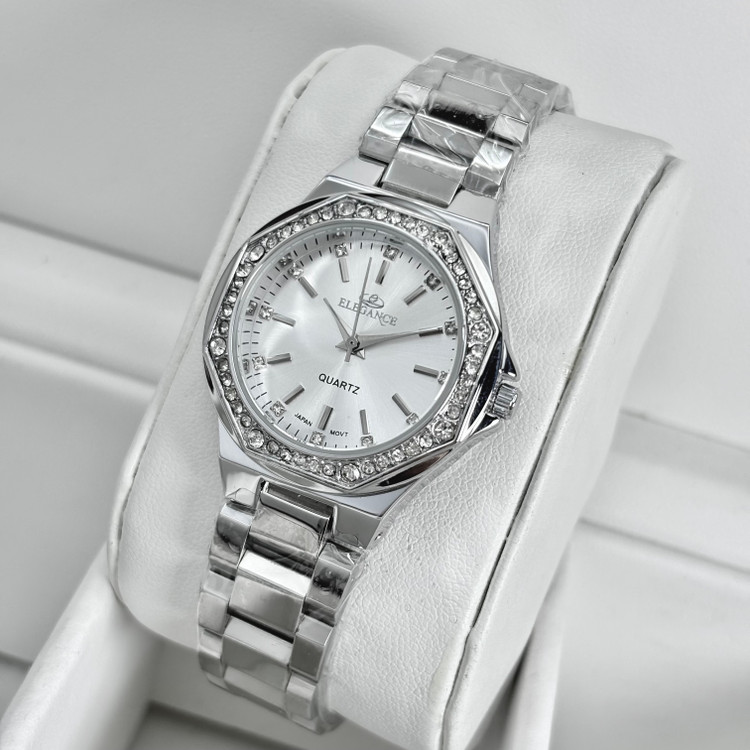 ساعت مچی زنانه الگانس رنگ سیلور کد ۵۱۴