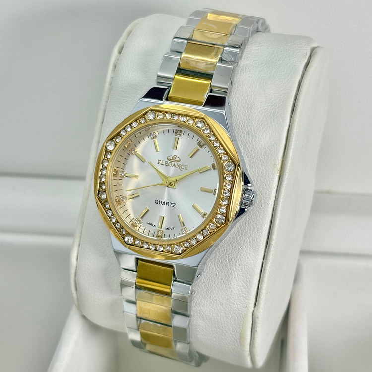 ساعت مچی زنانه الگانس دورنگ کد ۵۱۵