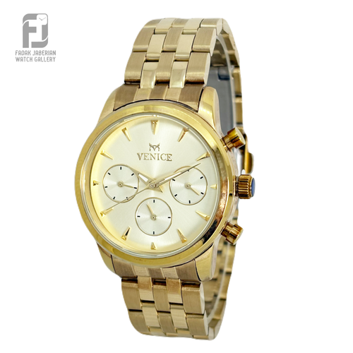 ساعت مچی زنانه سه موتوره ونیز اورجینال کد ۶۳۷