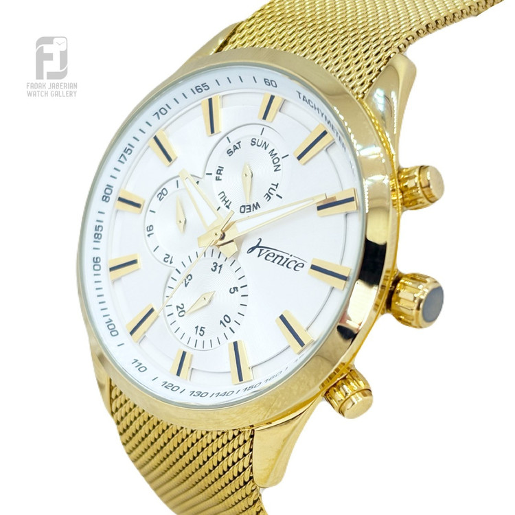 خرید ساعت مچی مردانه ونیز سه موتور اورجینال کد ۴۵۲