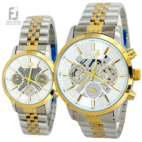 ساعت مچی ست زنانه و مردانه سیکو سه موتور کد ۶۴۹