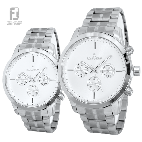 ساعت مچی ست زنانه و مردانه رومانسون سه موتوره کد ۶۵۳