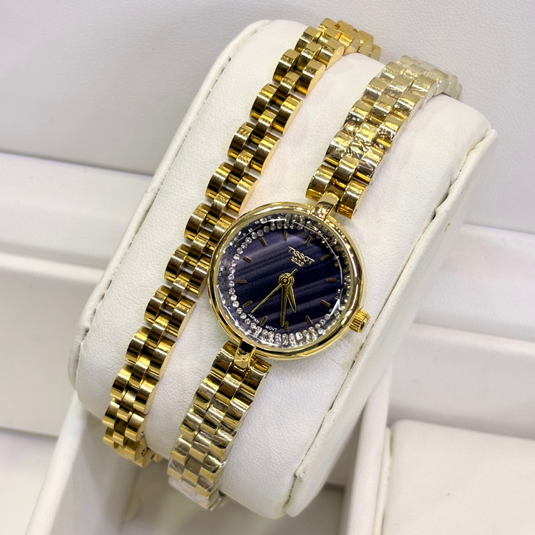 ساعت مچی زنانه تیسوت ظریف همراه دستبند کد ۲۷۷