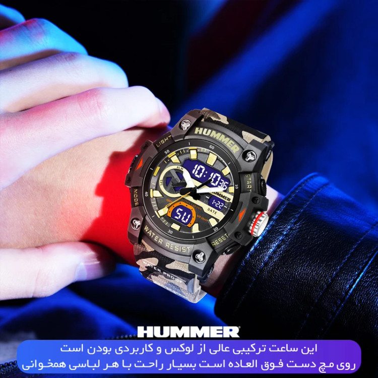 ساعت مچی عقربهای کوارتز مردانه هامر اورجینال مدل HM1440-C3