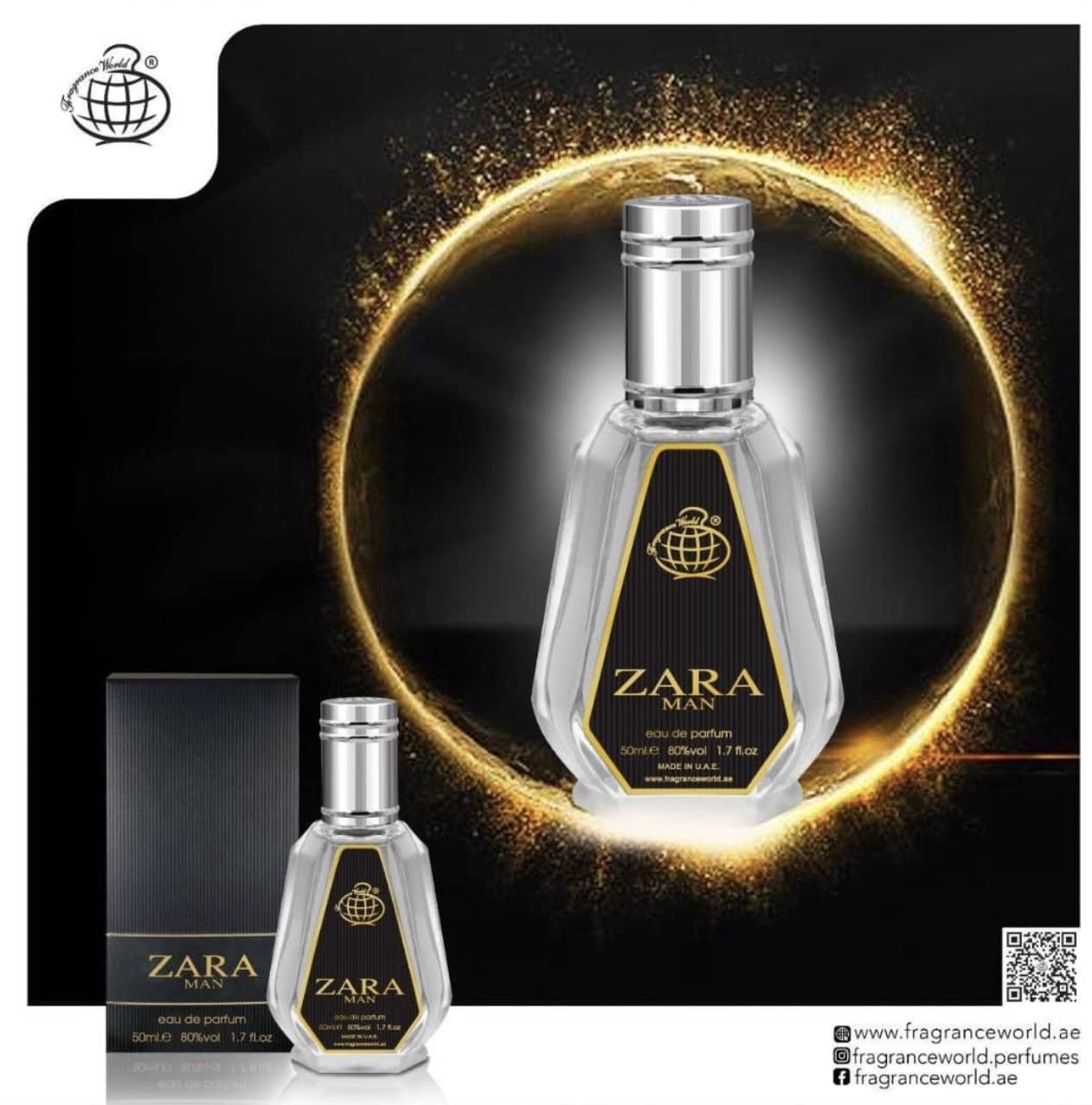 ادکلن زارا من اسپرت فرگرانس ورد حجم ۵۰ میل