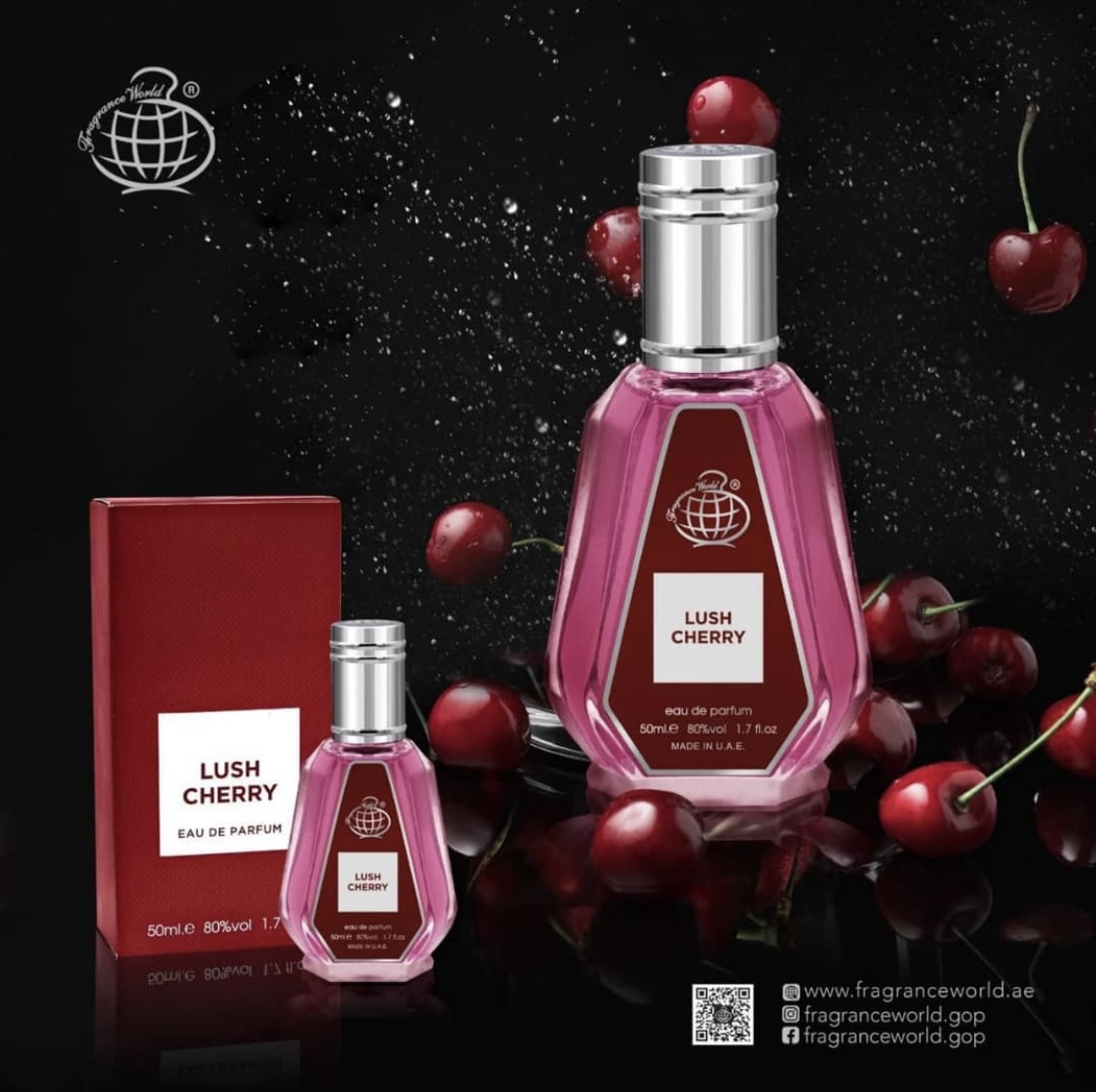 ادکلن لاست چری زنانه فرگرانس ورد حجم ۵۰ میل